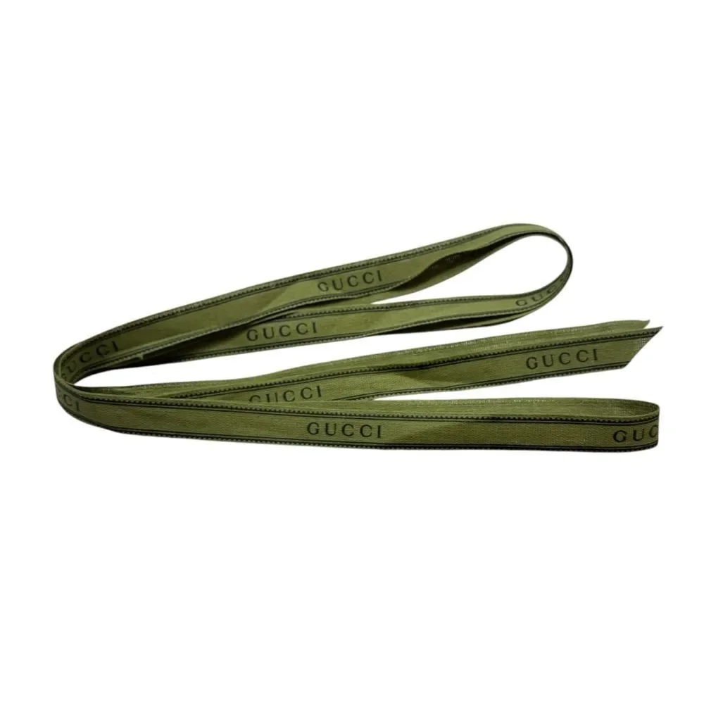 Gucci Green Signature Logo‎ Gift Ribbon App 77” Long
